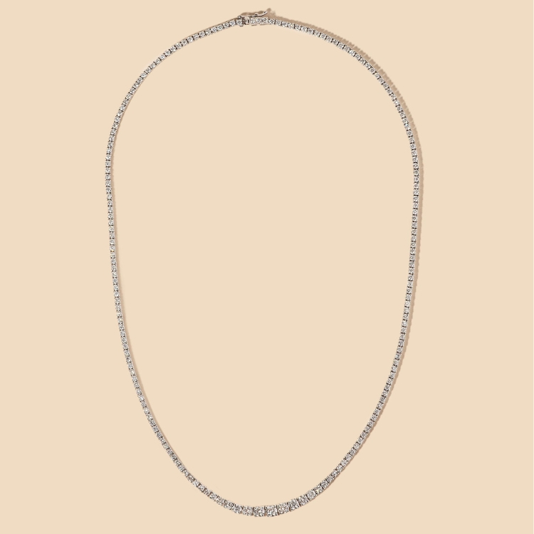 Colar riviera de diamantes degradês em cravação Cartier 6,01 ct